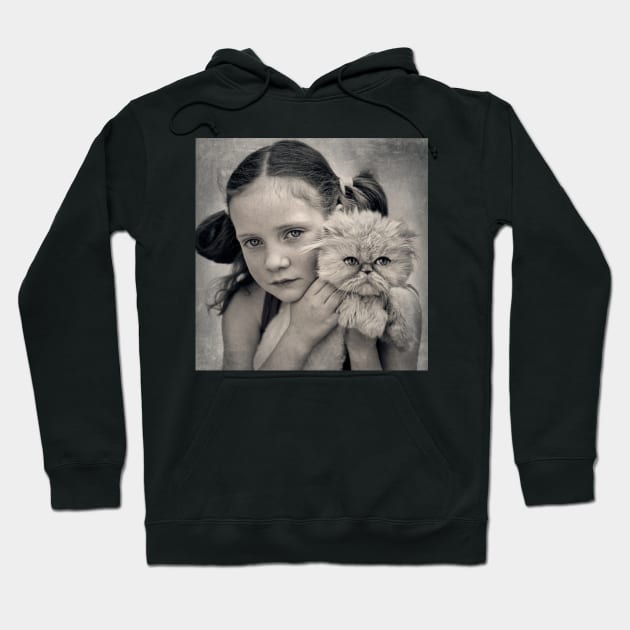 A Girl and her Cat Hoodie by micklyn